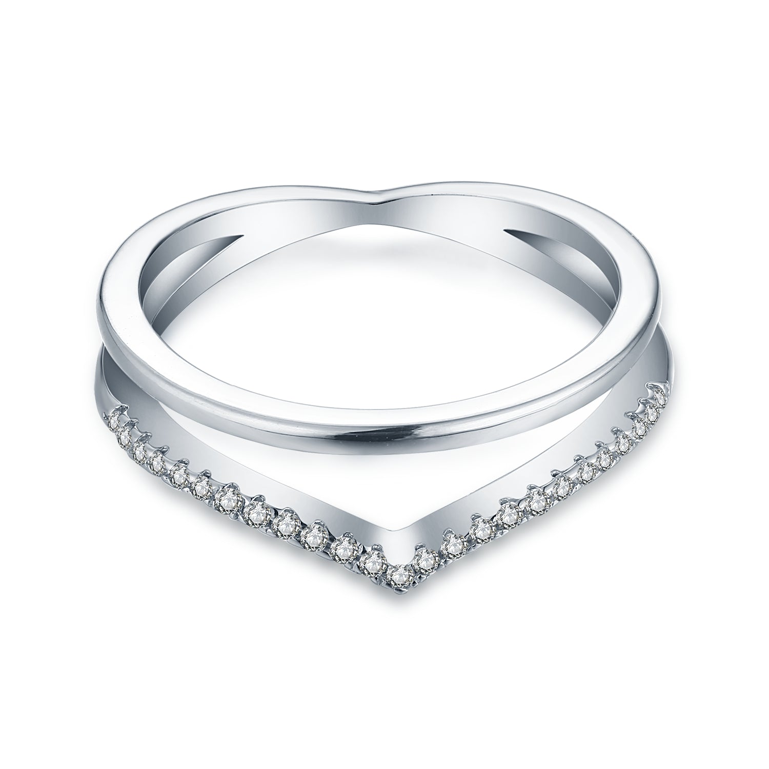 Sterling Silver Curved And Plain Wedding Band